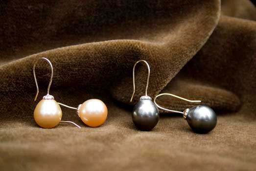 Julia Meredith South Sea Pearl Teardrop Earrings